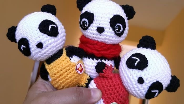Osito Panda a crochet DIY paso a paso