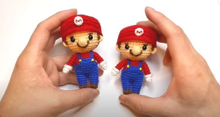 Llavero Mario Bros amigurumi de 9 cm